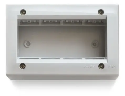 Caja Kalop Sigma Superficie Para 4 Modulos Gris