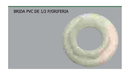 Brida PVC De 1/2 P/Griferia