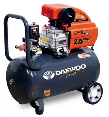 Compresor Aire Elect. Portatil Daewoo DAC50D 50L 2.5hp 220V