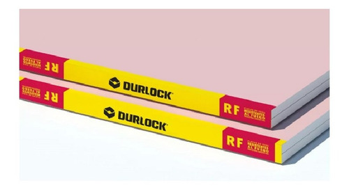 Placa Durlock RF Roja 12,5mm X1.2x2.4  (Ignifuga)