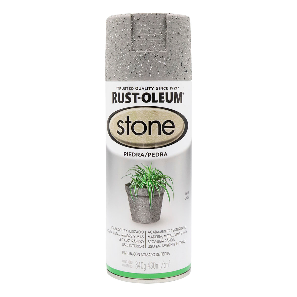 Pintura Aerosol Especial Stone Piedra Gris Text. 340G