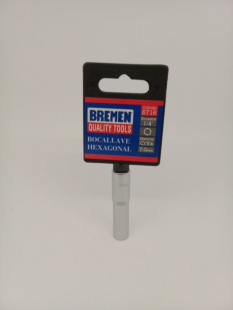 Bocallave Enc 1/4" 5.0mm Larga (L50mm) Hex CrVa