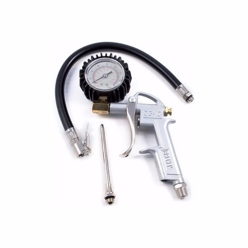 Inflador De Neumaticos Con Manometro (Pistola)