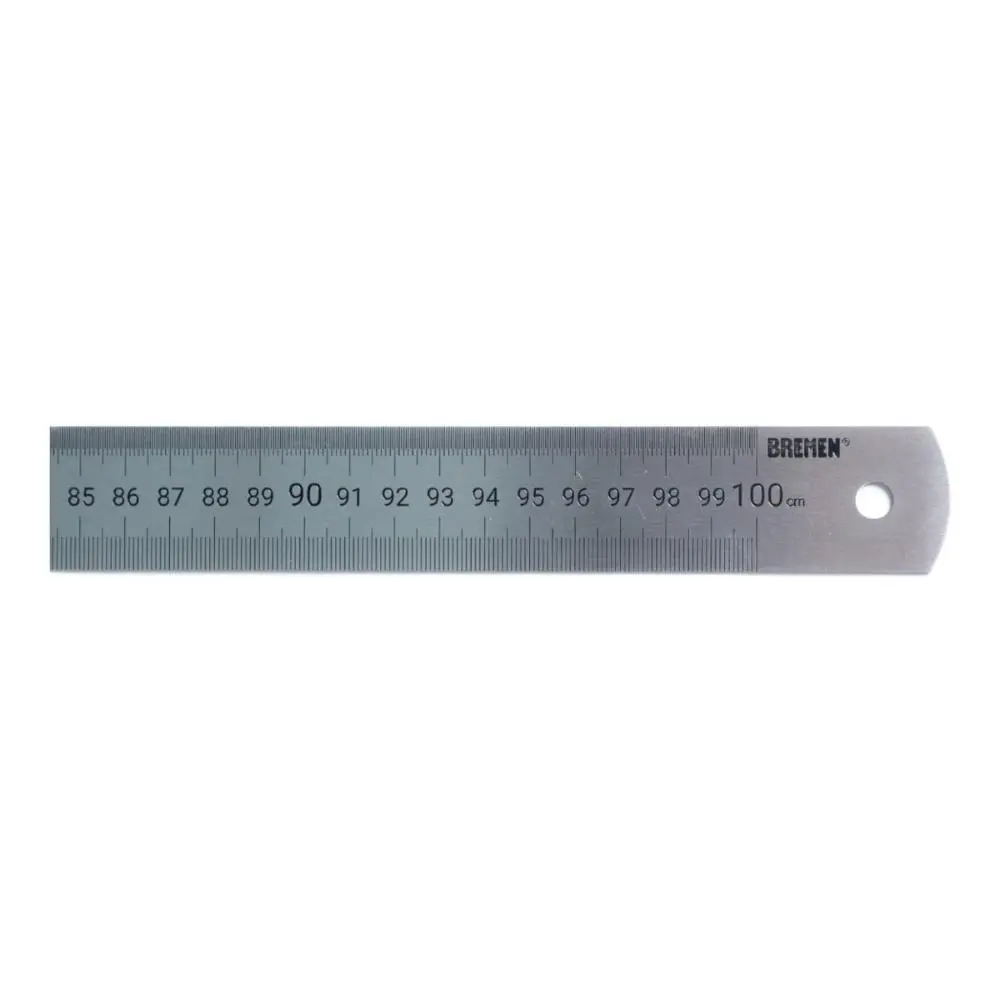 Regla De Acero Inox 1 Mt X 1.2mm (Con Estuche)