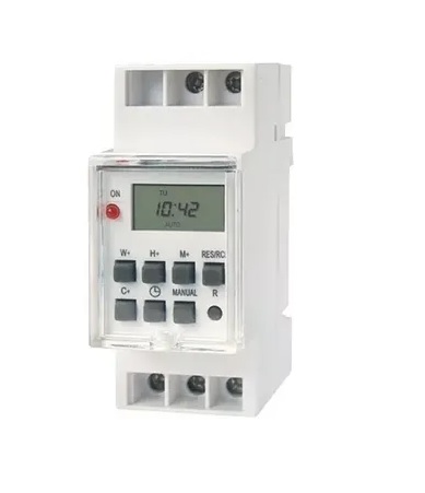 Timer Digital Programable Para Riel Din  Zurich