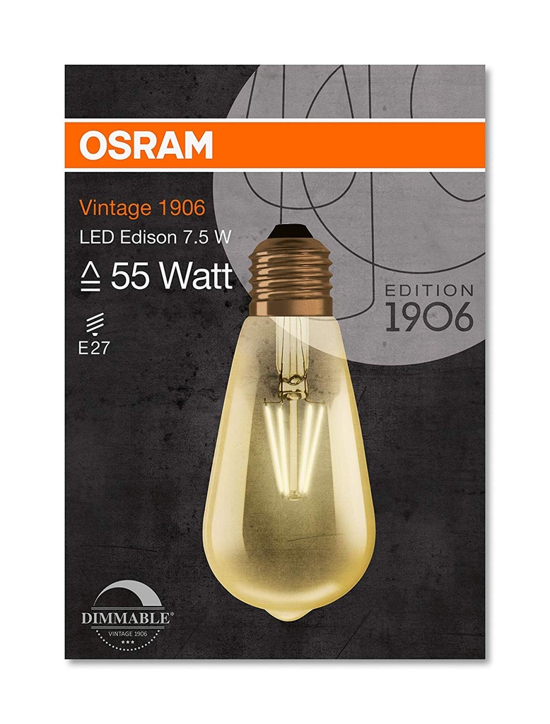 Lampara Vintage Edison 7W/827