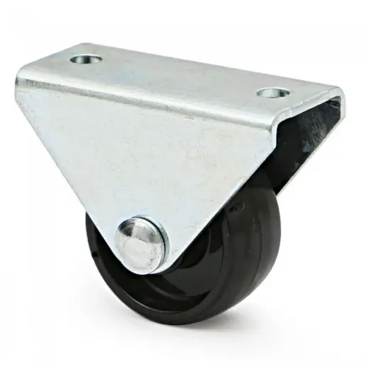 Rueda PP Negro 50mm Base Fija Mor