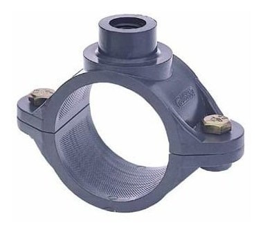 Abrazadera PVC Dos Bulones 110x1/2