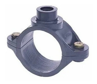 Abrazadera PCV Dos Bulones 63x3/4