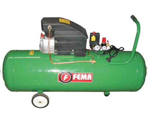 Compresor Fema 25100 100L 2.5Hp 220V C/Ruedas