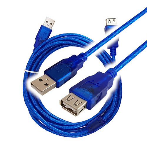 Cable Usb 2.0 Macho A Hembra A 2Mts Azul