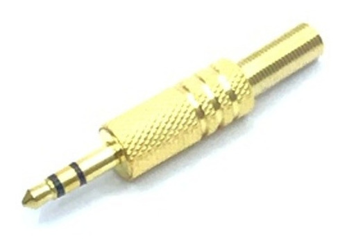 Plug 3.5 Mn Gold C/Cola Metalica