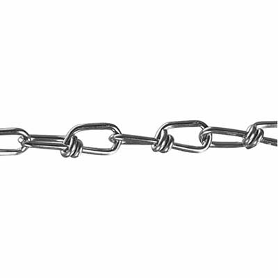 Cadena Nudo Galvanizada No.17