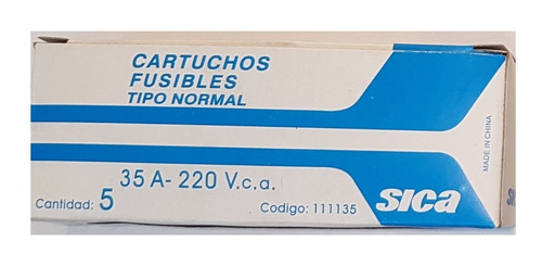 Cartucho Calibrado Edison X 35A       Porcelectric
