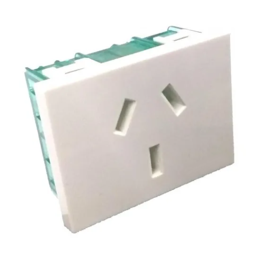 Toma Schuko Bip + Tierra 16A Blanco Verona