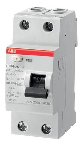 Interruptor Diferencial 2 X 25 Amp. 30Ma Df225