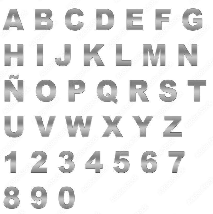Letra "F" De 60Mm Pulido