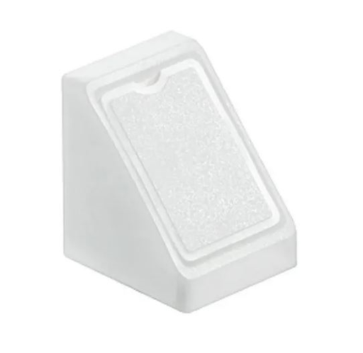 [44840] Tope Escuadra Triangular Blanco Plastico