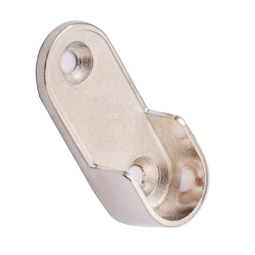 [60754] Soporte Oval Lateral Chico Cromo
