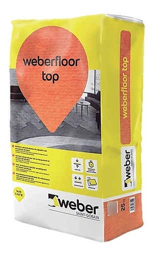 [72180] Weber Top X 25kg Flooring Autonivel 24hs Secad