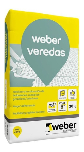 [72176] Weber Veredas X 30 Kg Adhesivo P/Baldosas