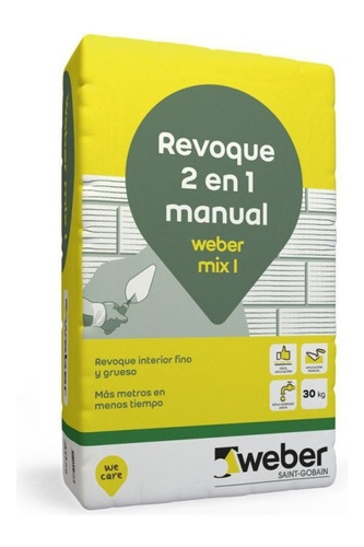 [73512] Revoque Mix I X 30 Kg - WEBER  2 En1