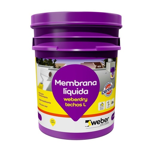[66935] WeberDry Techos L Membrana Liq Imperm Blanco X 10 Kg