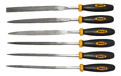 [73308] Set 6 Limas Para Metal 5.6"/140mm - HKTF63