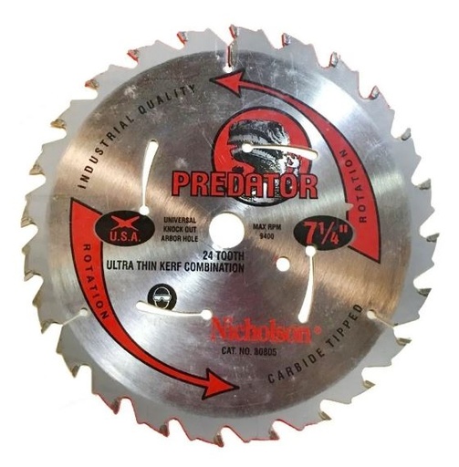 [14031] Sierra Circular Nicholson Predator 12"X60   Widia