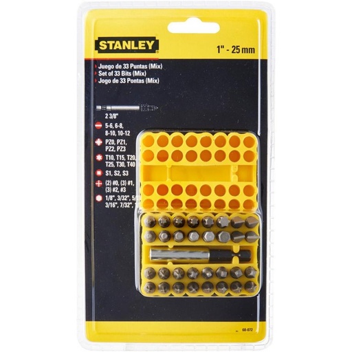 [14297] Jgo 33 Puntas P/Destorn. Stanley Surtidas(68072)
