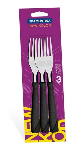 [16239] Jgo.3 Tenedores Tramontina Multicolor  23502/310