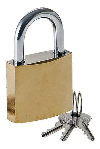 [16084] Candado De Bronce Tri-Circle       263-32 Mm