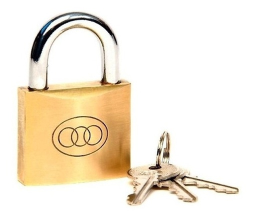 [20722] Candado De Bronce Tri-Circle 266-63Mm