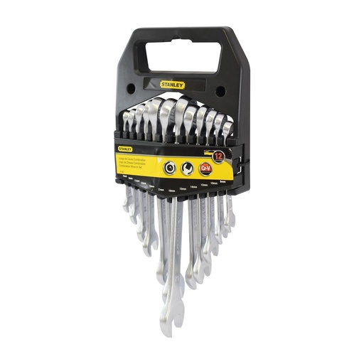 [15270] Jgo.12 Llaves Combinadas Stanley  7 A 19Mm (87621)