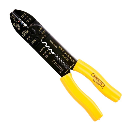 [14081] Alicate P/Entallar Terminales Stanley(84223)Taiwan