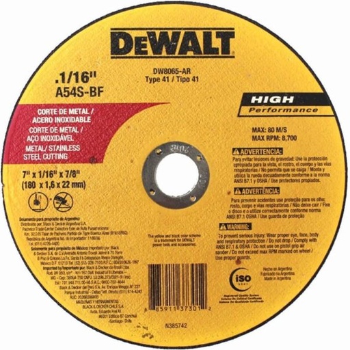 [50735] Disco De Corte DW8067-AR