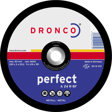 [20877] Disco Dronco Centro Plano P/Inox. 115X1X22