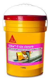 [70044] Sika 3 (S/Cloruro) - Acel. FragüE P/Mort Y Horm.Balde X25Kg