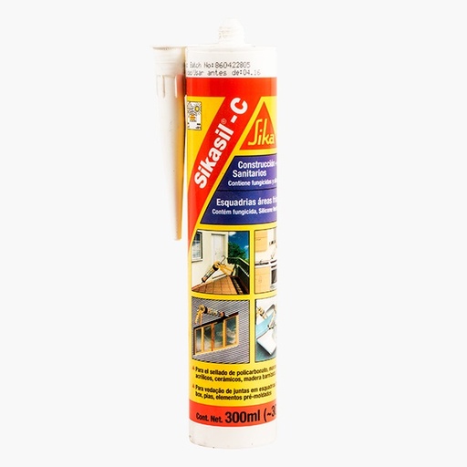 [362] Sikasil C Transparente - Silicona Neutra Cartucho X 300Ml