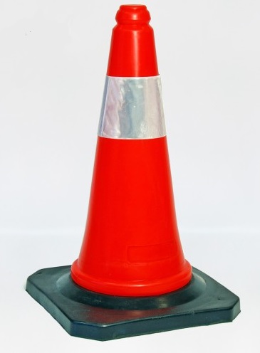 [63670] Cono Semiflexible Naranja 50 Cm C/Reflec 30586/I