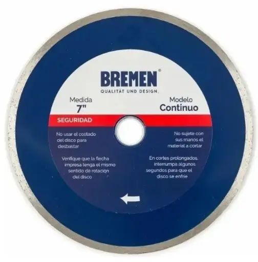 [76214] Disco Diamantado 7" Humedo (Continuo)