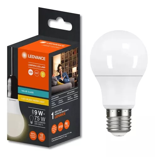 [75948] Lampara Led Value 9W 830 Calida