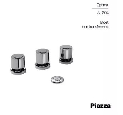[75921] Griferia Baño Bidet Piazza Optima C/Transf