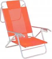 [63660] Reposera Relax 5 Posiciones Caño Aluminio