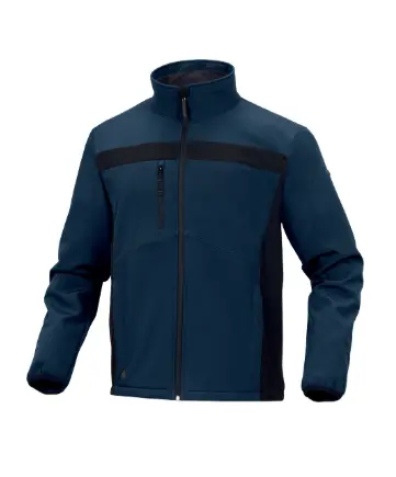 [67677] Chaqueta Softshell POL/ELAST Azul Marino TXL