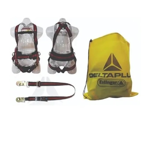 [67645] Kit P/Posicionamiento Constr  -Arnes 3 Argollas+Cabo+Bolsa