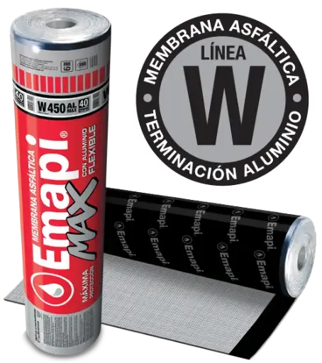 [74808] Membrana Asf. Flex. C/Alum W450MAX $ x Mt (Rollo X10mtx40Kg