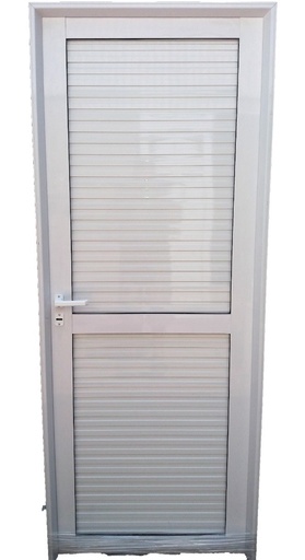 [69722] Puerta Acanalada 1/2 Vidrio 80x200 25mm Der