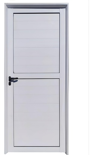 [69726] Puerta Aluminio 80x200 Tubular 36mm 1/4 Der