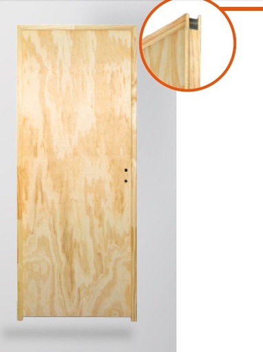 [69728] Puerta Placa Madera M7 70x200 Derecha
